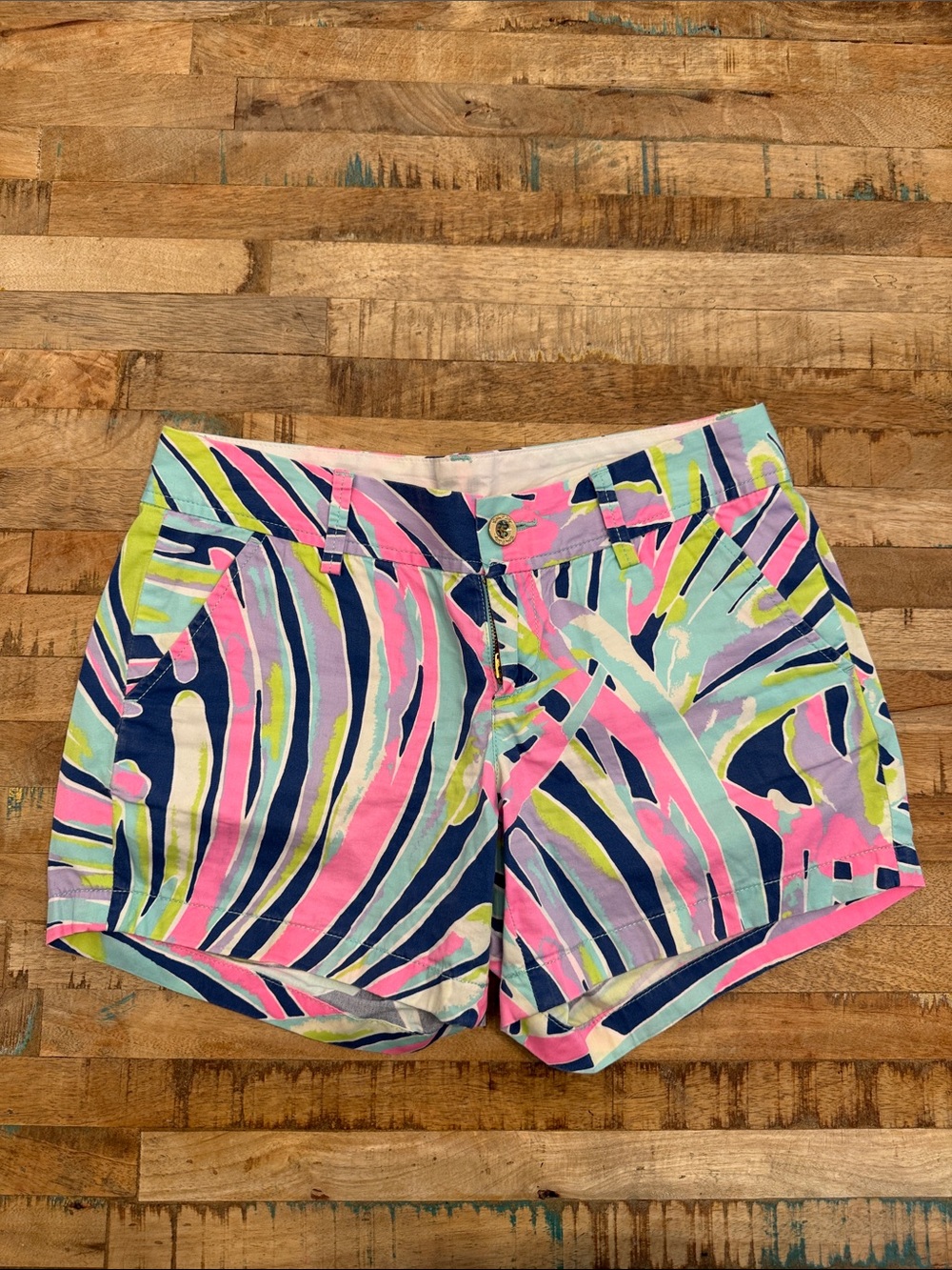 Lilly Pulitzer Neon Abstract Stripe Shorts